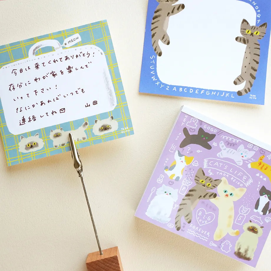 Cat's Life Reiko Tada Memo Pad ยท Cozyca