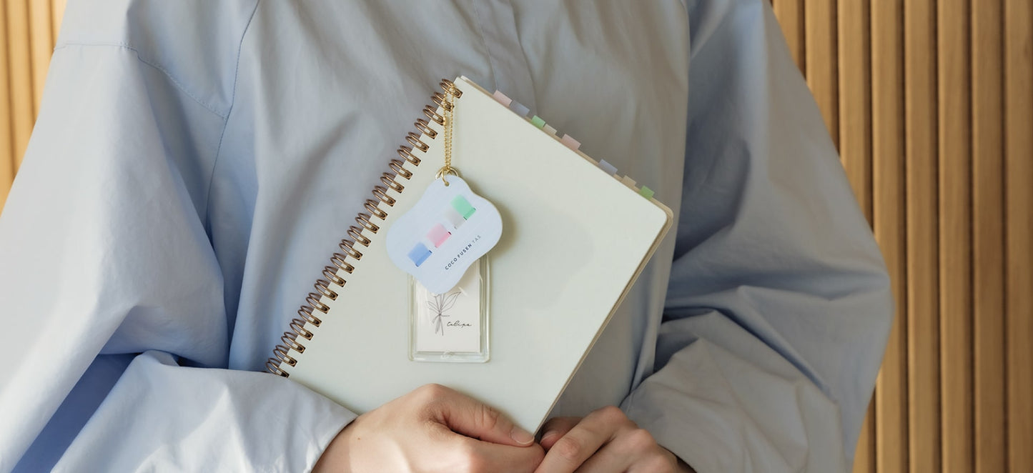 Coco Fusen Sticky Notes Charm · Square Grid · Kanmido