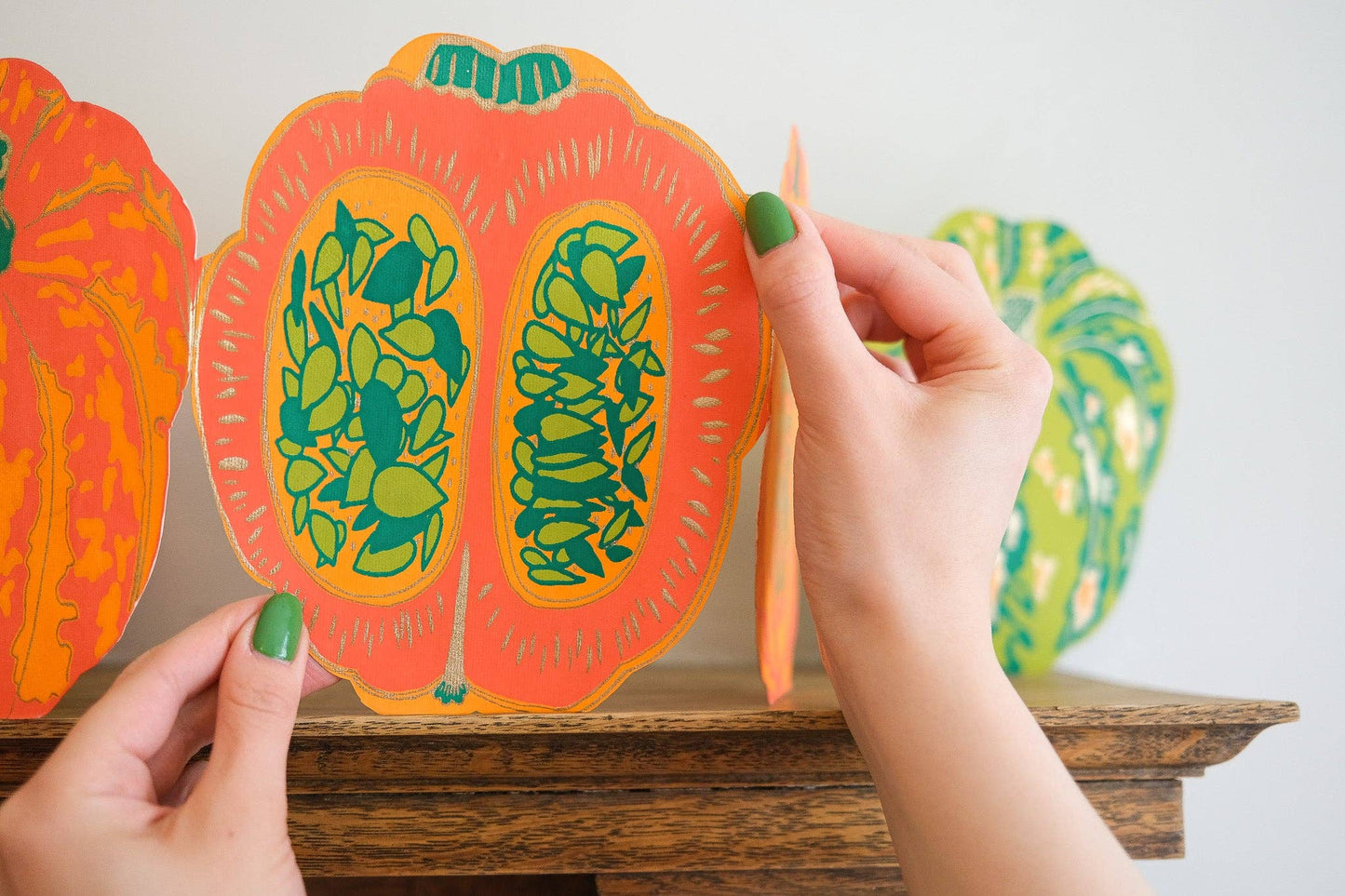Pumpkins Concertina Garland · East End Press