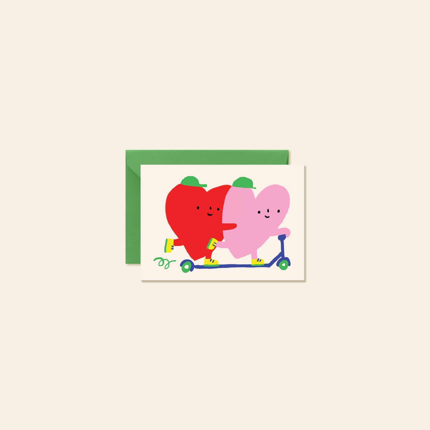 Scooter Hearts Mini Card · Karen Schipper