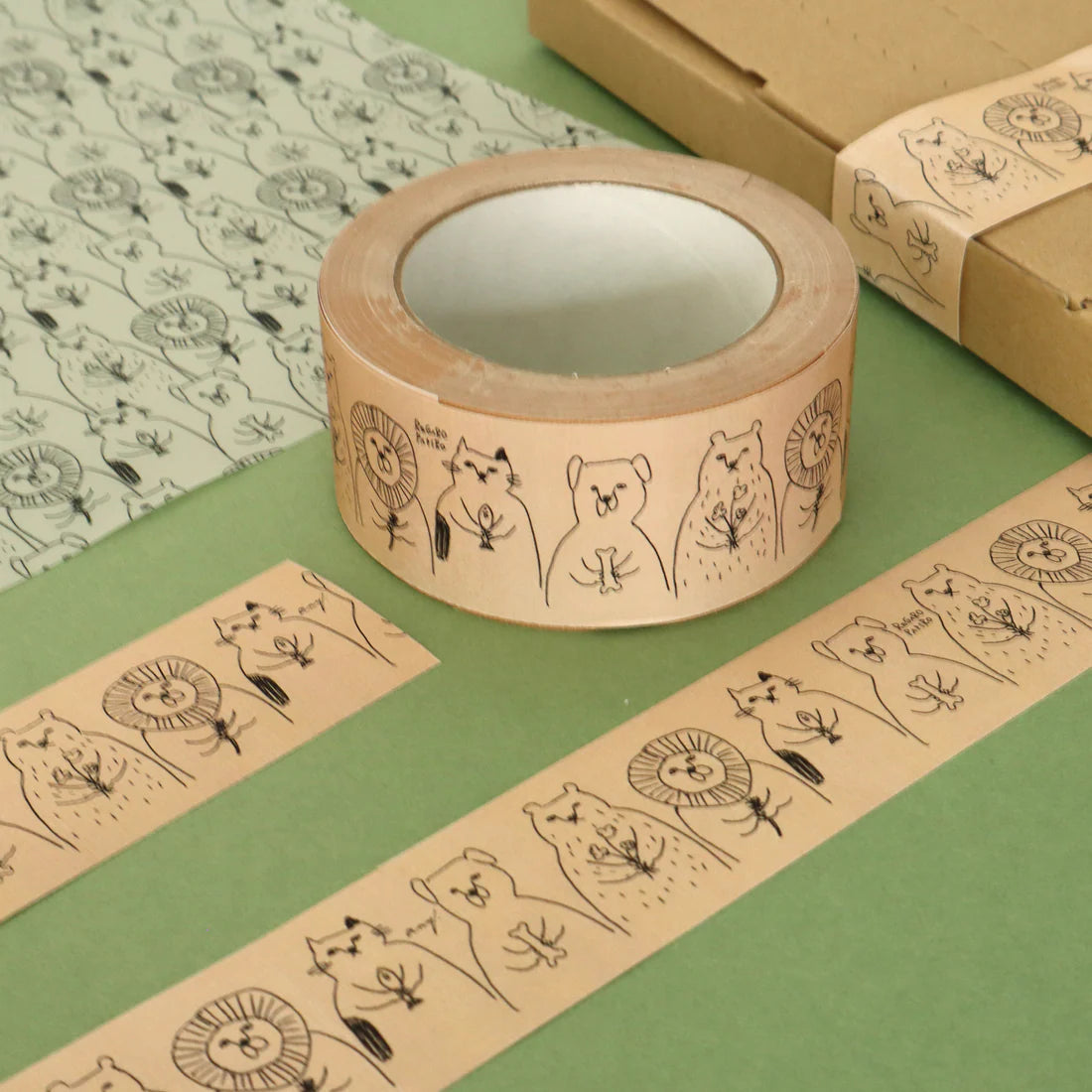 Eco Packing Tape / Animals · Regaro Papiro