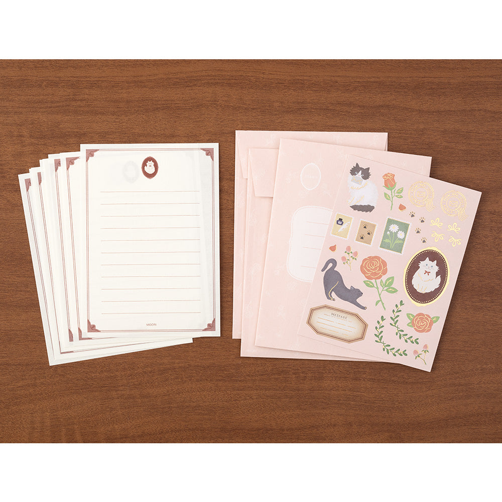 Midori Collage Letter Set - Cat