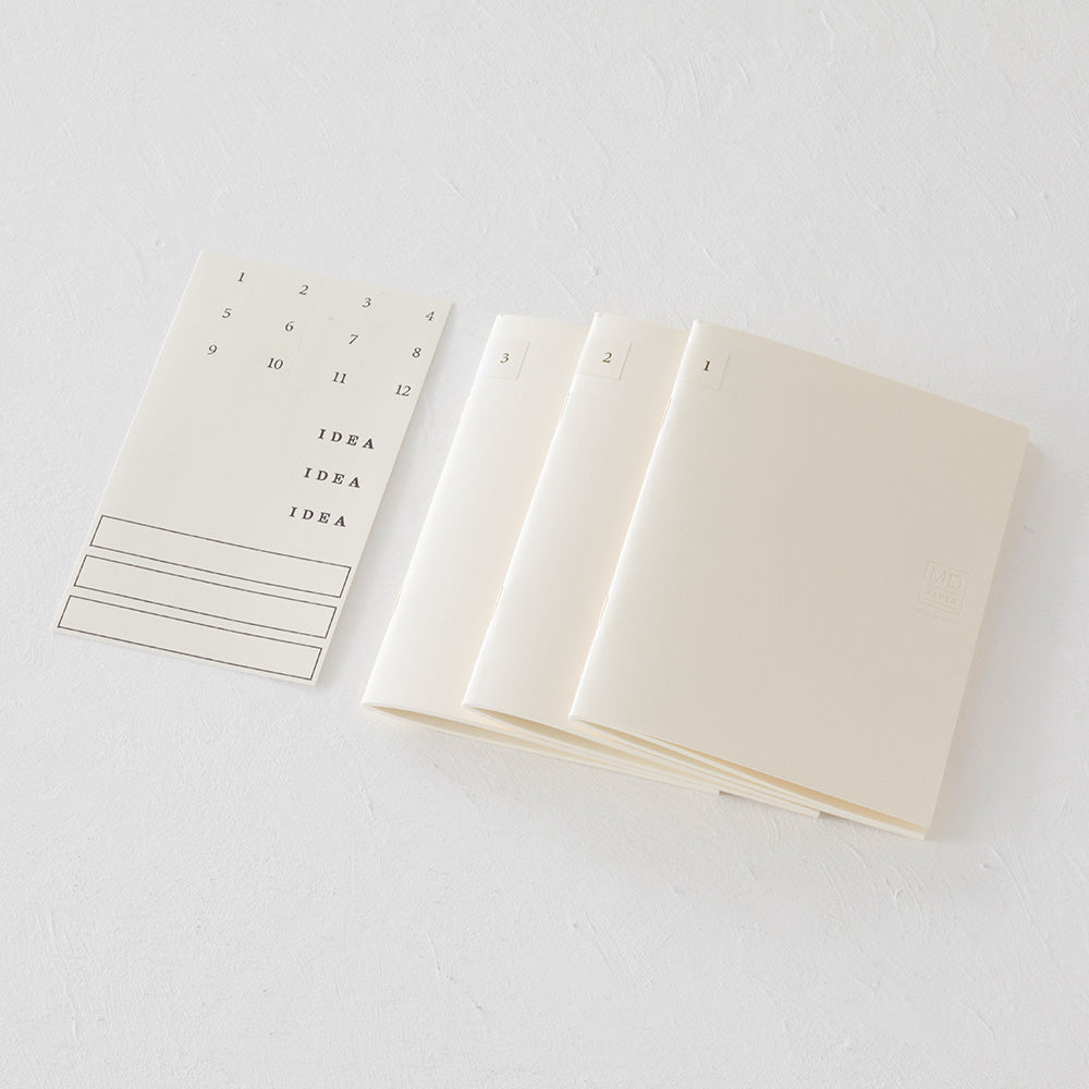 A6 Lined MD Notebook Light / Set of 3