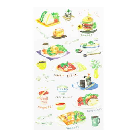 Midori Transfer Sticker Sheet - Lunch