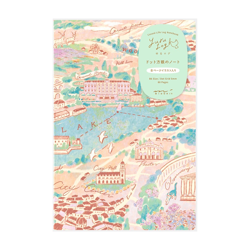 Travel & Hotel Yuru Log B6 Notebook · Midori