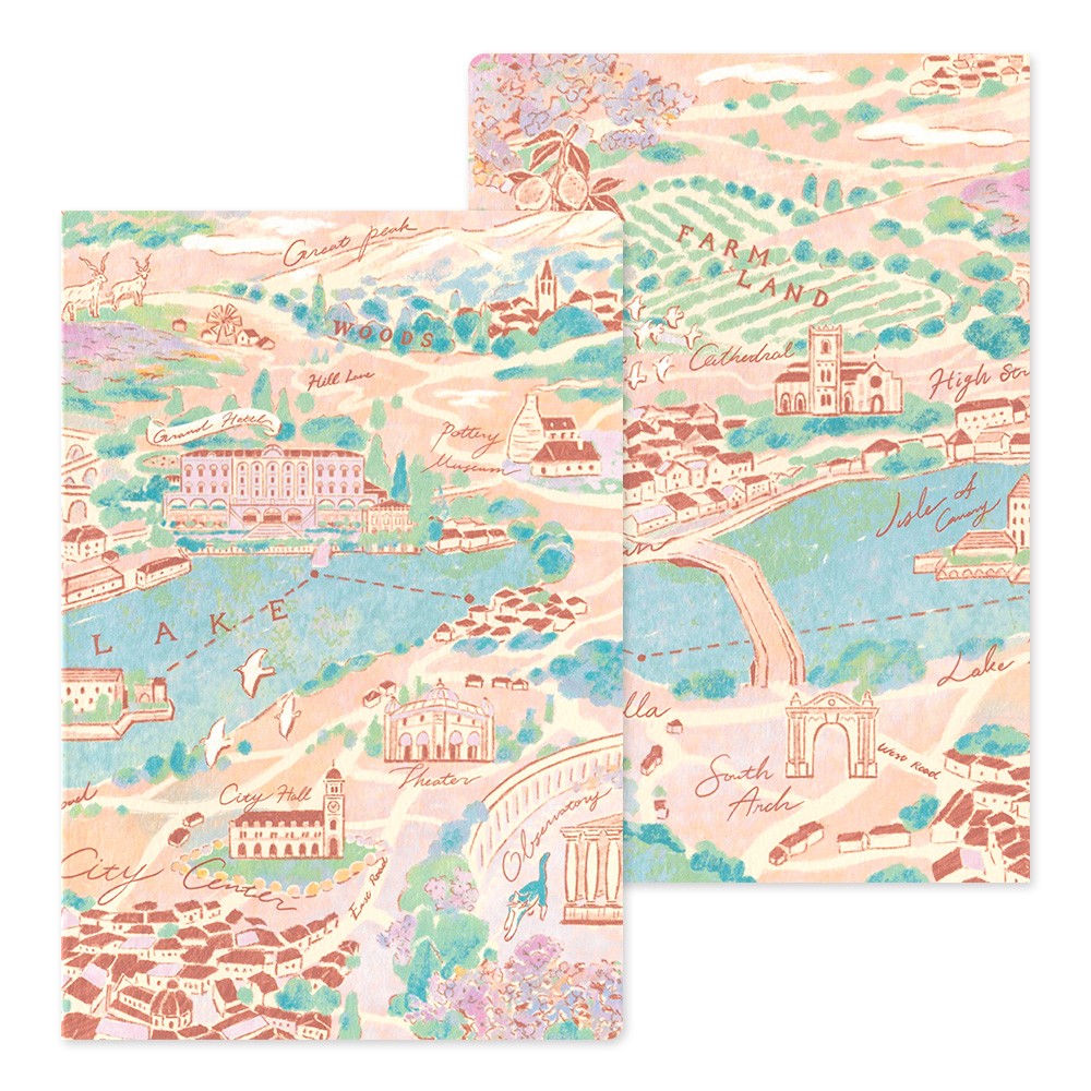 Travel & Hotel Yuru Log B6 Notebook · Midori