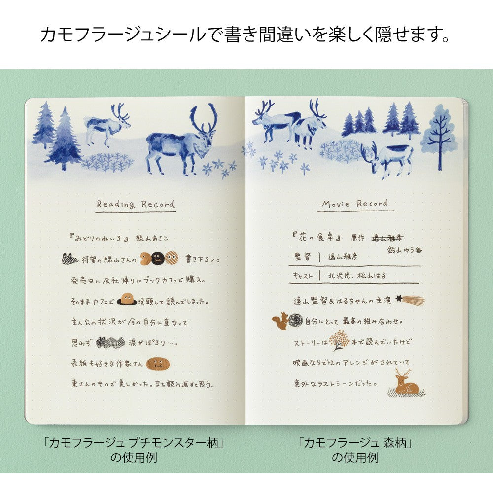 Mini Monster Yuru Log Sticker Sheet · Midori