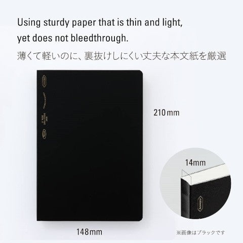 Stalogy 365 Days Notebook Dotted A5 - Black