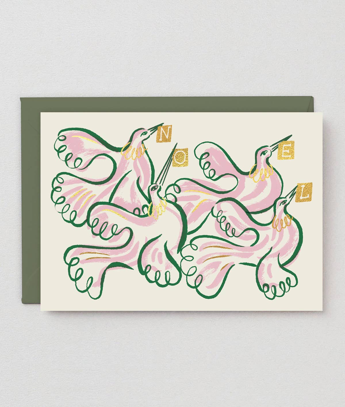 Noel Doves Holiday Greeting Card · Wrap