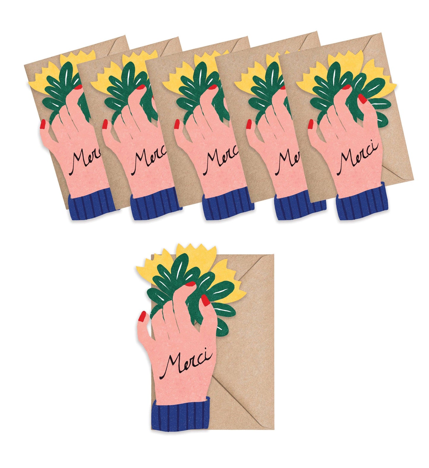 Merci Hand Mini Cards《Box of 6》 · Isatopia