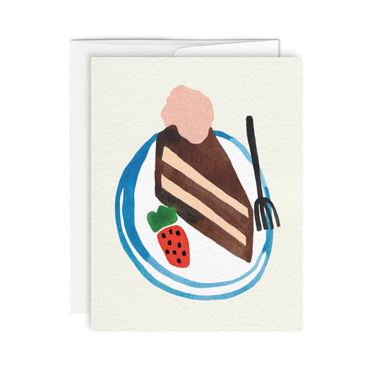 Choco Cake Greeting Card · Paperole