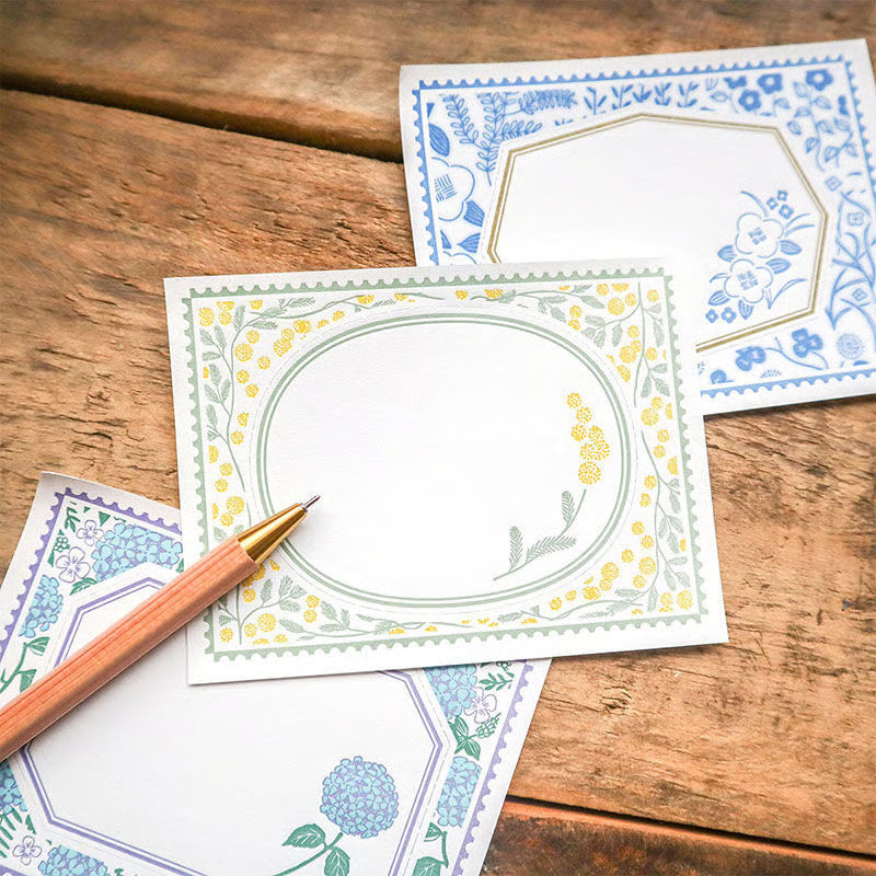 Mimosa Letterpress 2-way Memo Pad・Keibunsha & meriBUN