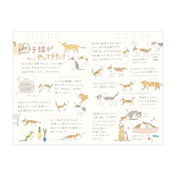 2026 Cat Desk Ring Calendar · Midori