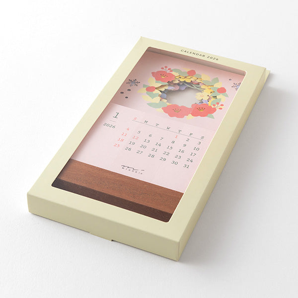 2026 Floral Stand Calendar · Midori