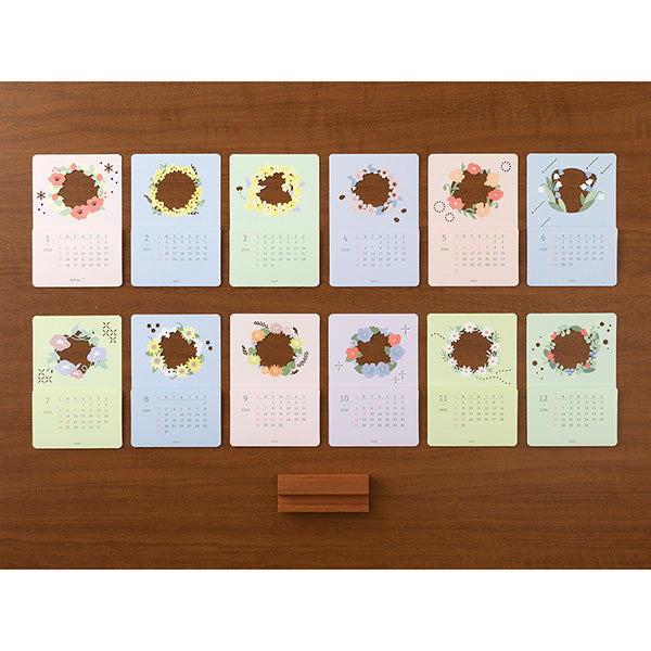 2026 Floral Stand Calendar · Midori