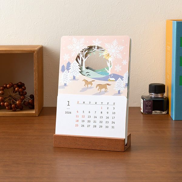2026 Landscapes Stand Calendar · Midori