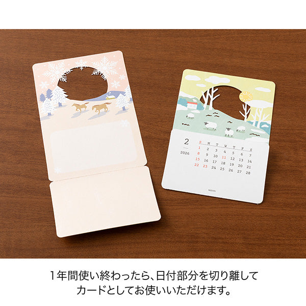 2026 Landscapes Stand Calendar · Midori