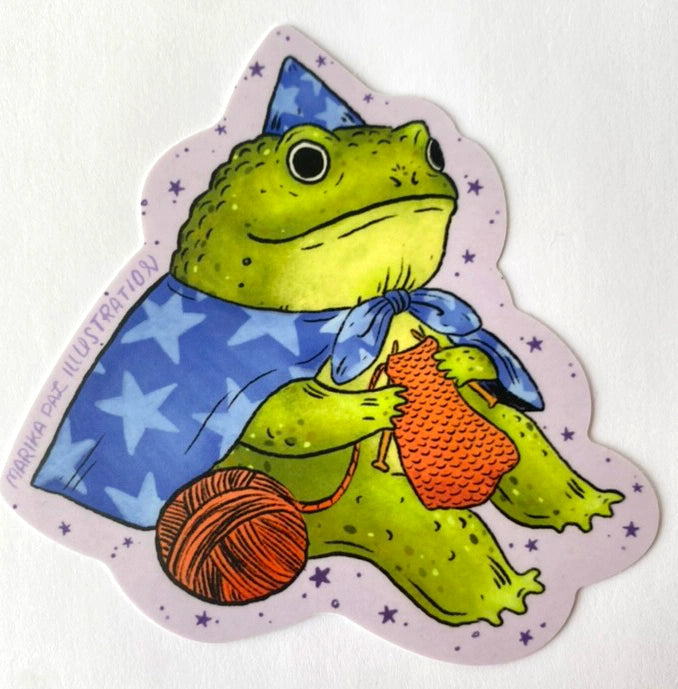 Frog Wizard Sticker · Marika Paz Illustration