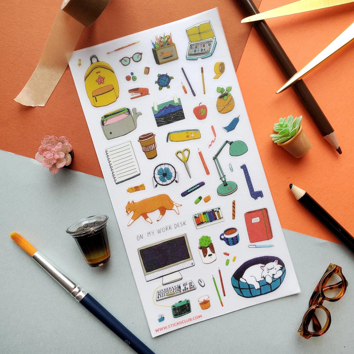 On My Desk Sticker Sheet · STICKII
