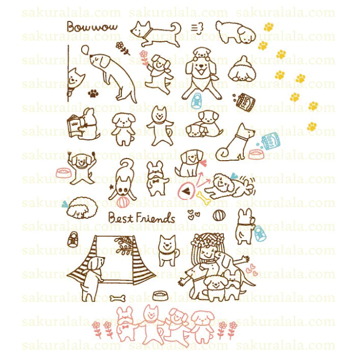 365: Friends - Dog Clear Stamps · Sakuralala