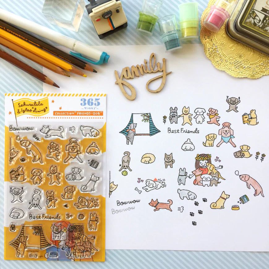 365: Dog Friends Clear Stamps · Sakuralala