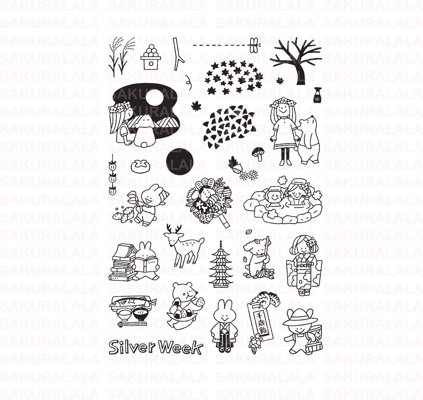 365: Nippon - Aki Clear Stamps · Sakuralala