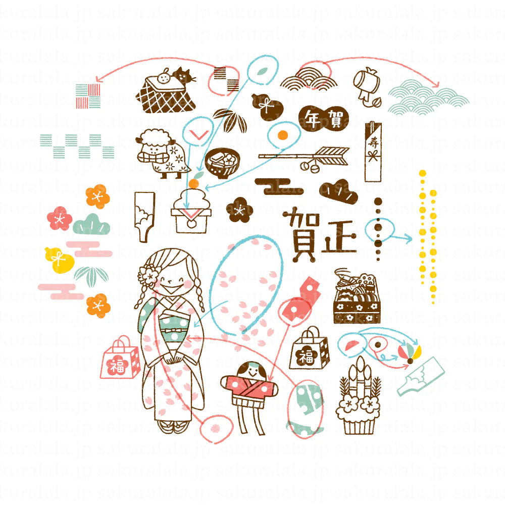 365: Oshogatsu Clear Stamps · Sakuralala