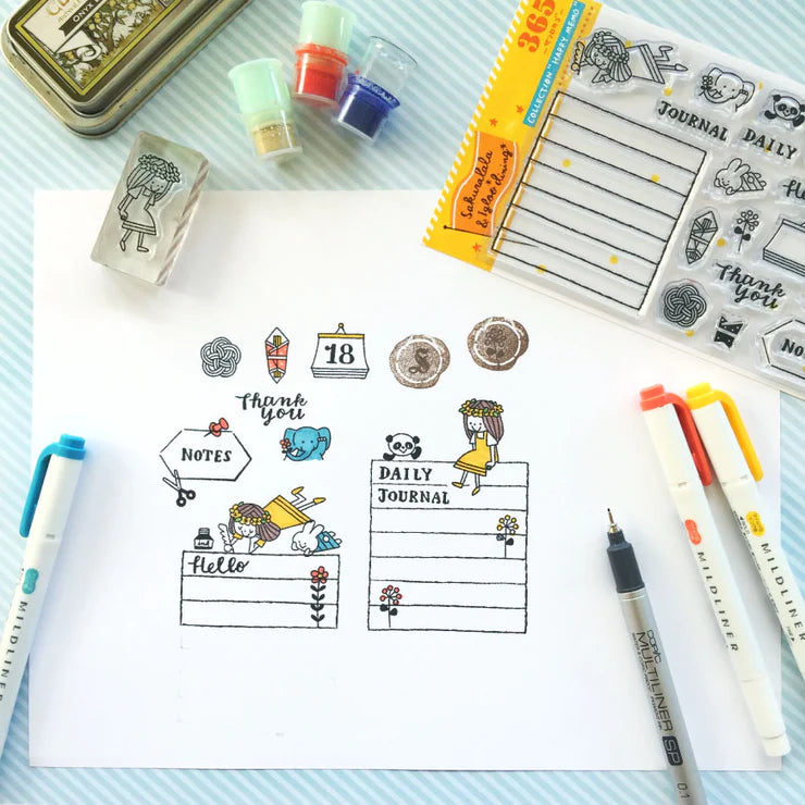 365: Happy Memo Clear Stamps · Sakuralala