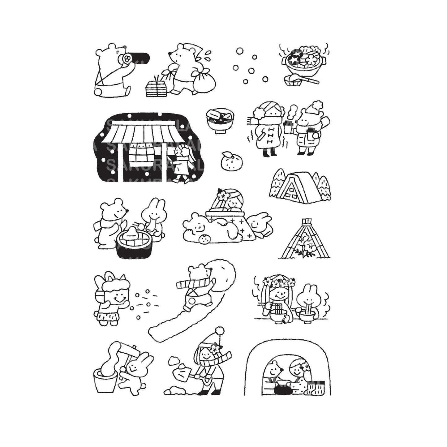 365: Nippon - Fuyu Clear Stamps · Sakuralala
