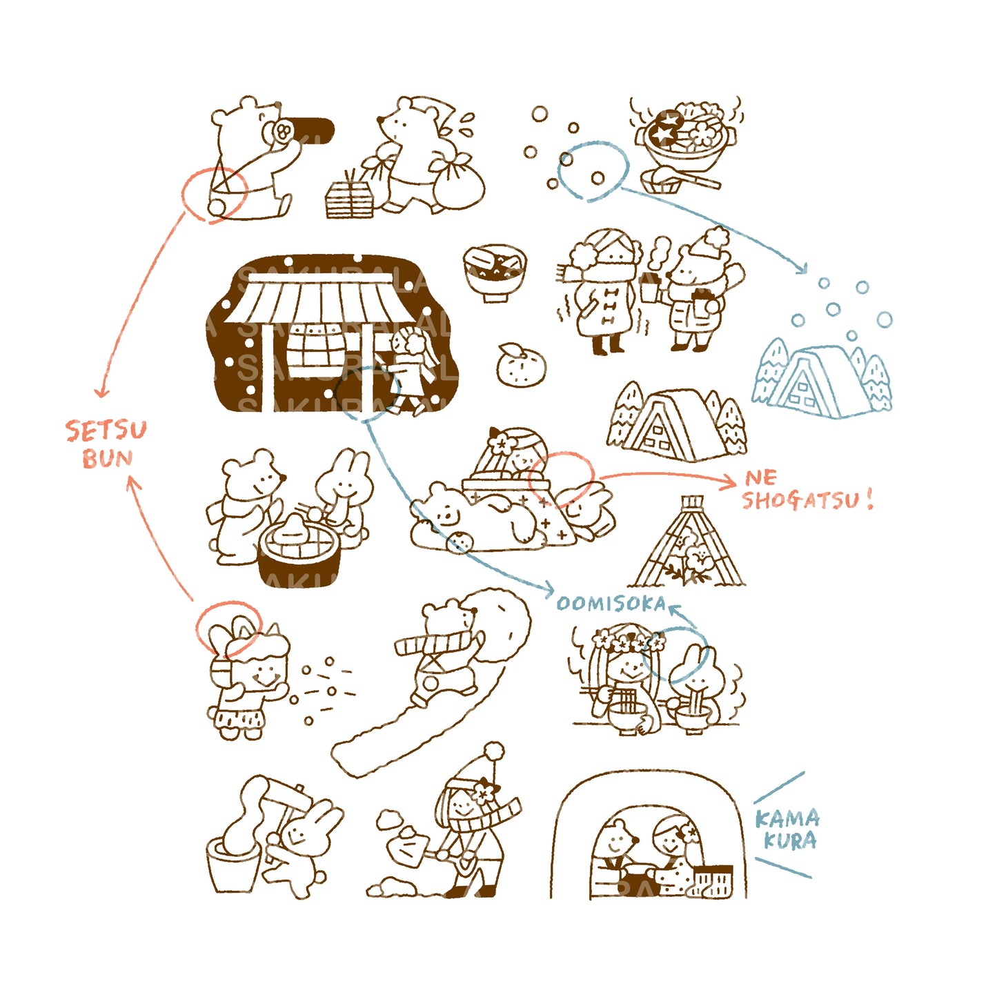 365: Nippon - Fuyu Clear Stamps · Sakuralala