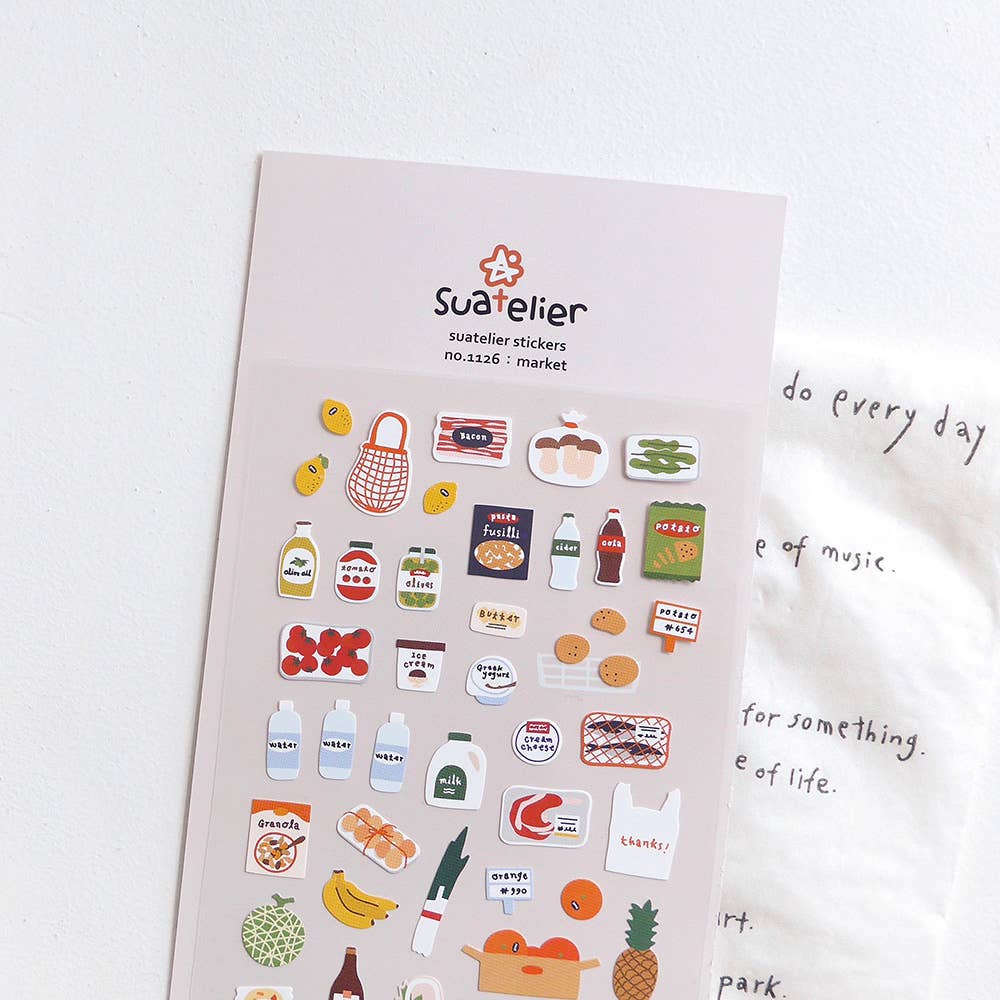Market Sticker Sheet · Suatelier Design