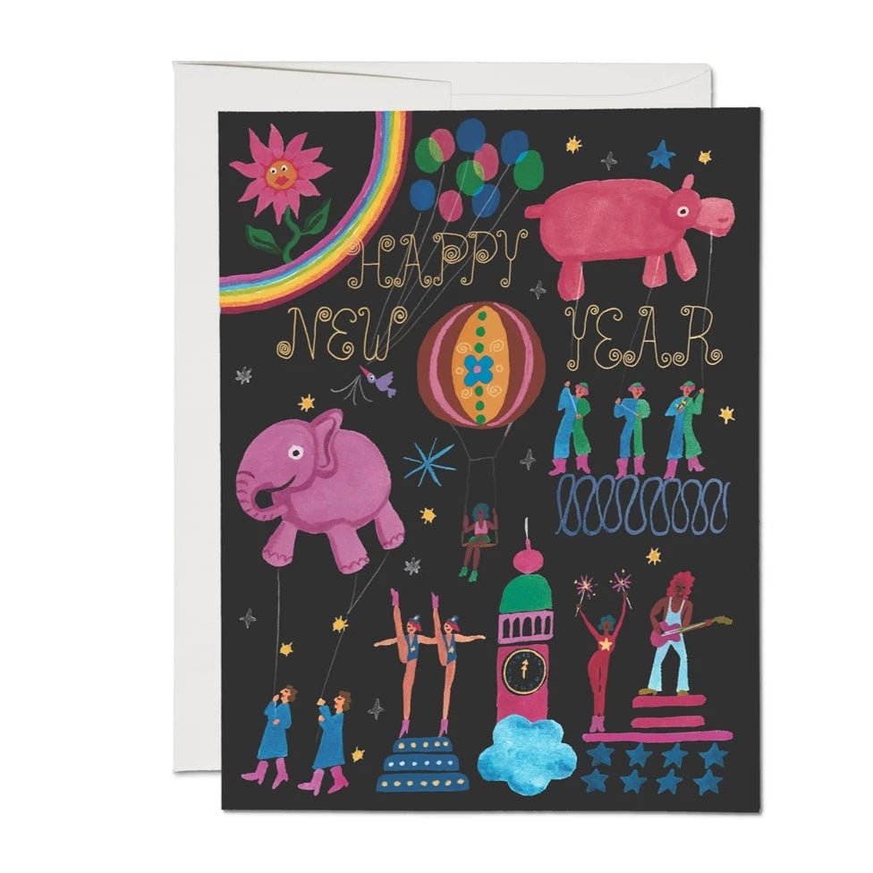 Fantastical New Year Holiday Card
