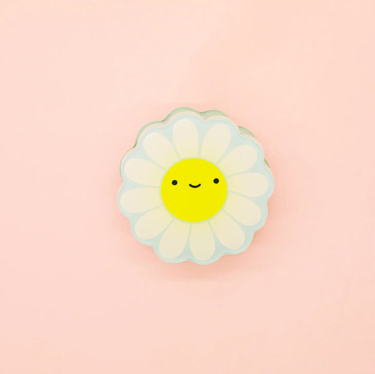 Happy Daisy! Decorative Double-Sided Clear Acrylic Clip