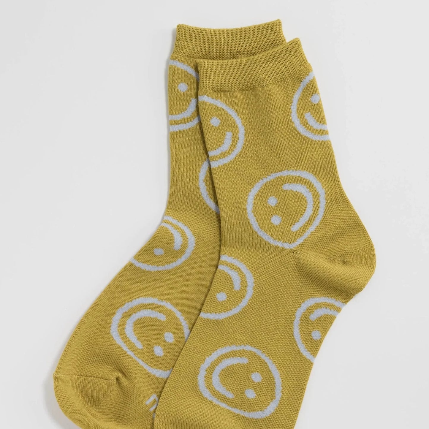 Ochre Happy / Baggu Crew Sock