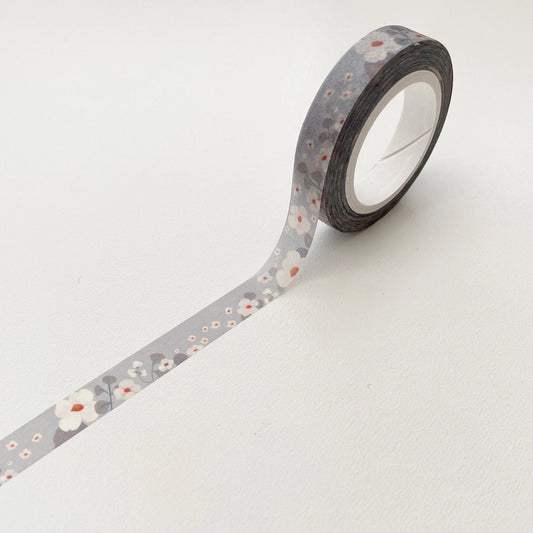 Grey Floral Washi Tape · The Little Red House