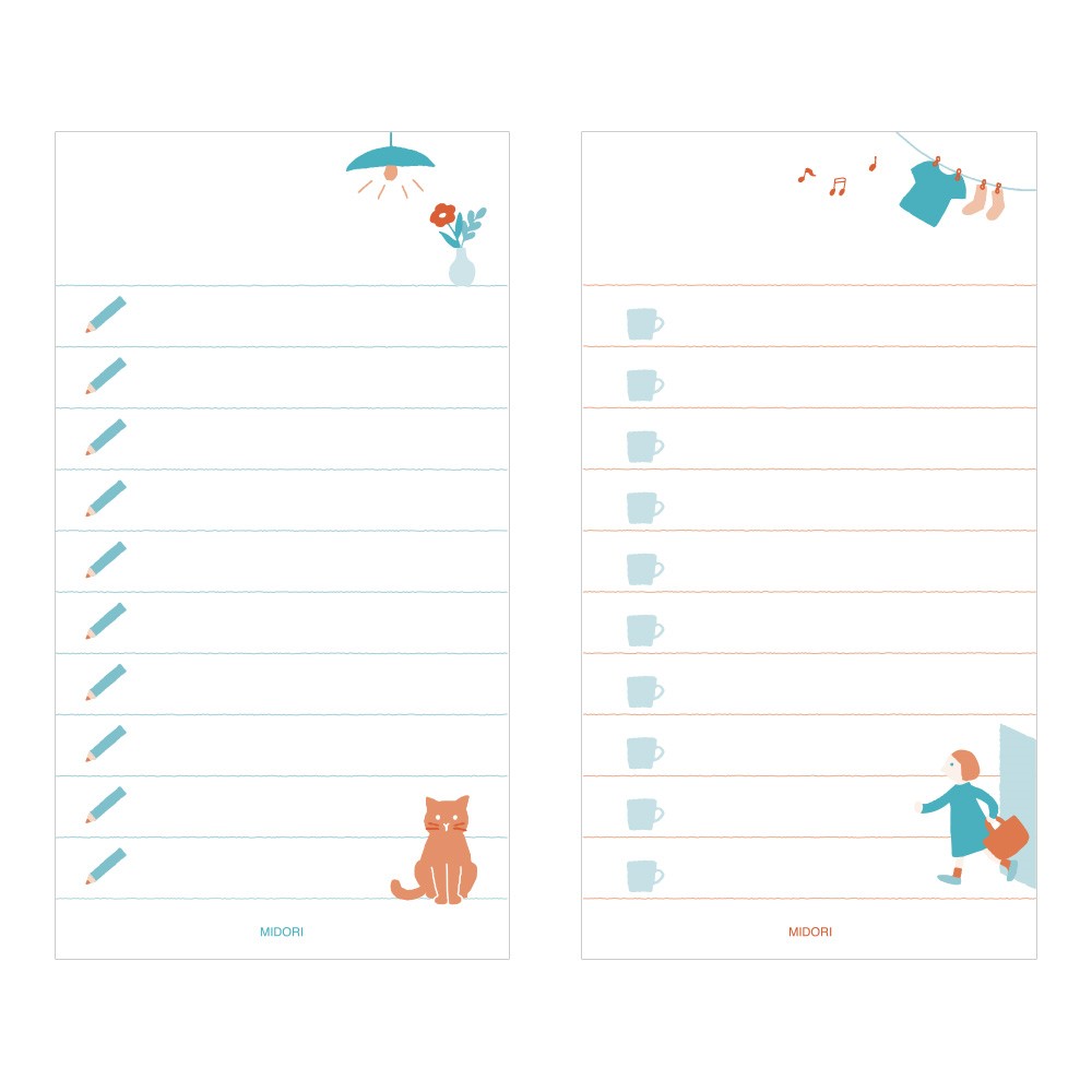 Midori / To-Do List Vertical Stand Memo Pad