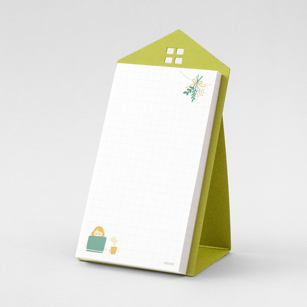 Midori / Grid Vertical Stand Memo Pad