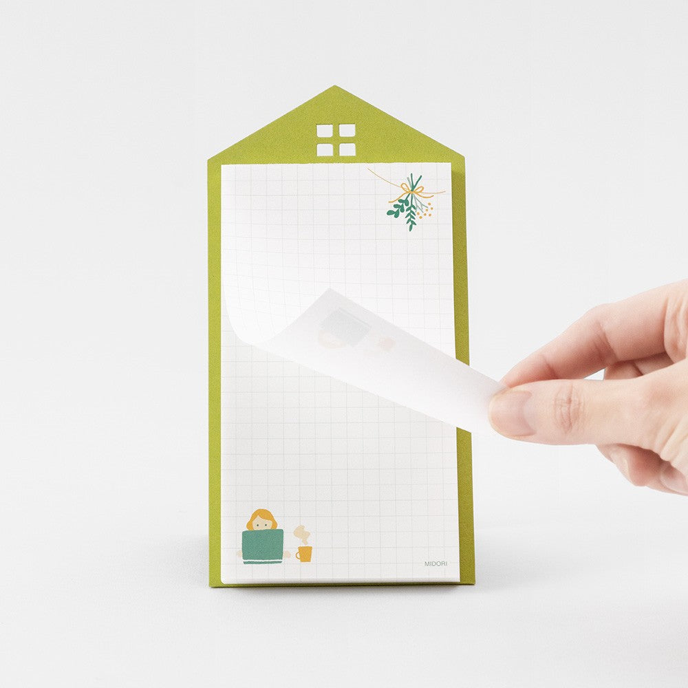 Midori / Grid Vertical Stand Memo Pad