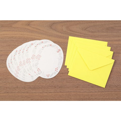 Midori Letterpress Letter Set - Wreath