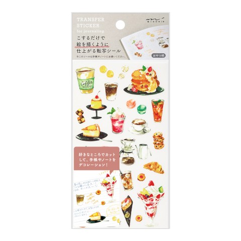 Midori Transfer Sticker Sheet - Snacks