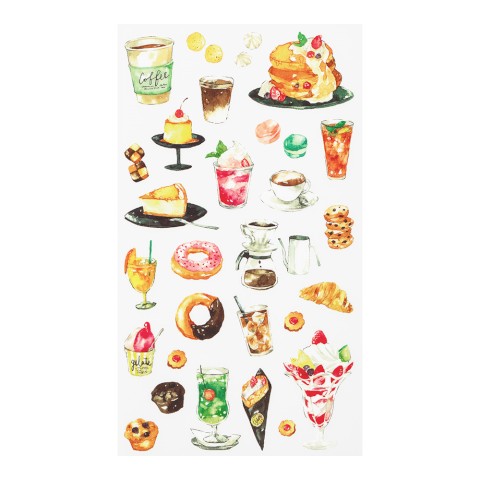 Midori Transfer Sticker Sheet - Snacks