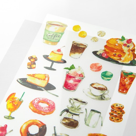 Midori Transfer Sticker Sheet - Snacks