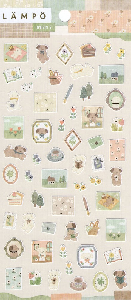Afternoon With a Dog Mini Lampo Series Sticker Sheet · Mind Wave