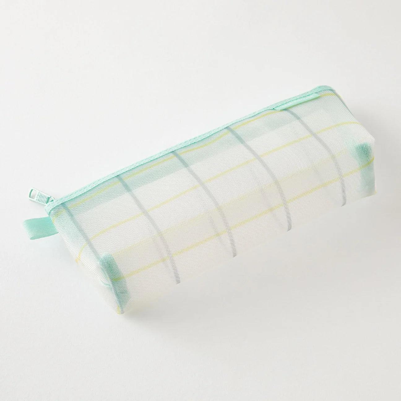 Green Pen Mesh Case with Gusset · Midori