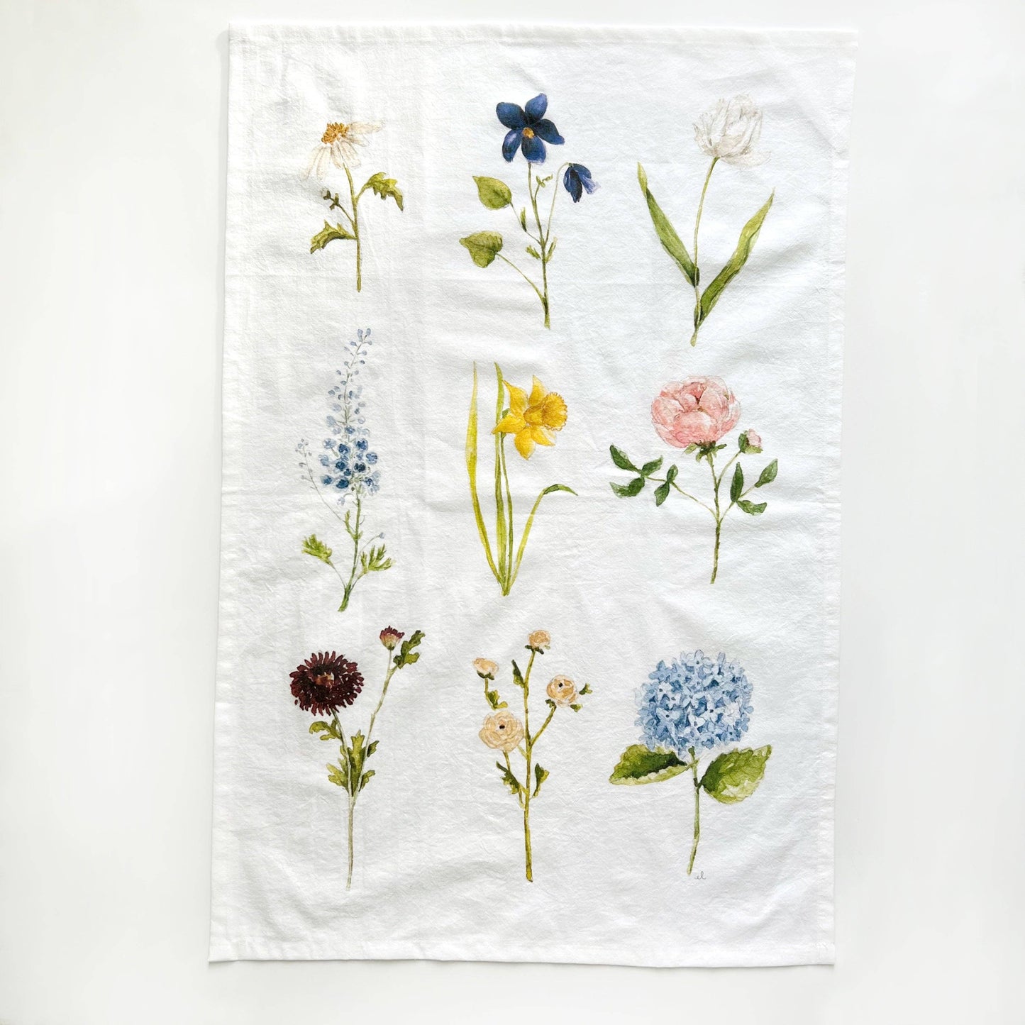 Garden Flowers Tea Towel Baking tea towel · emily lex studio
