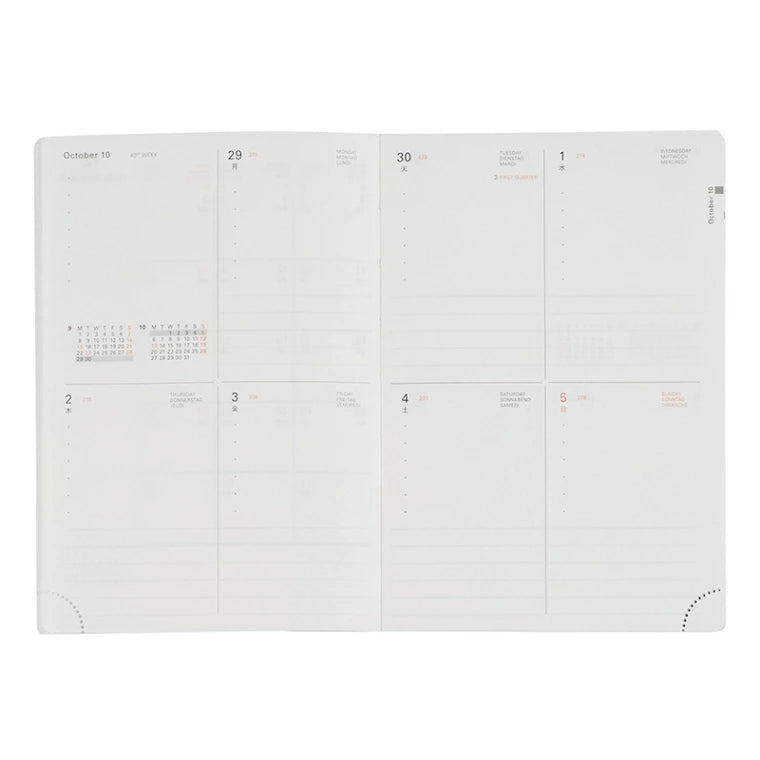 Rollbahn 2026 Point Weekly Planner Pocket Book 《A6》