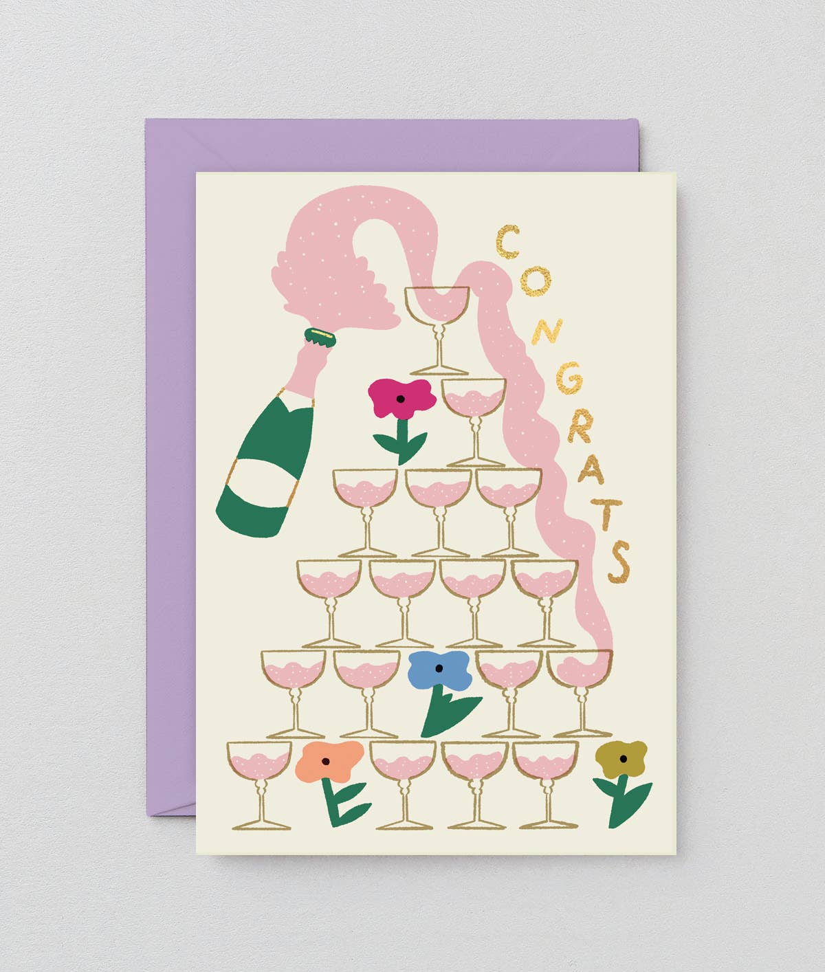 Congrats Champagne Card · Wrap