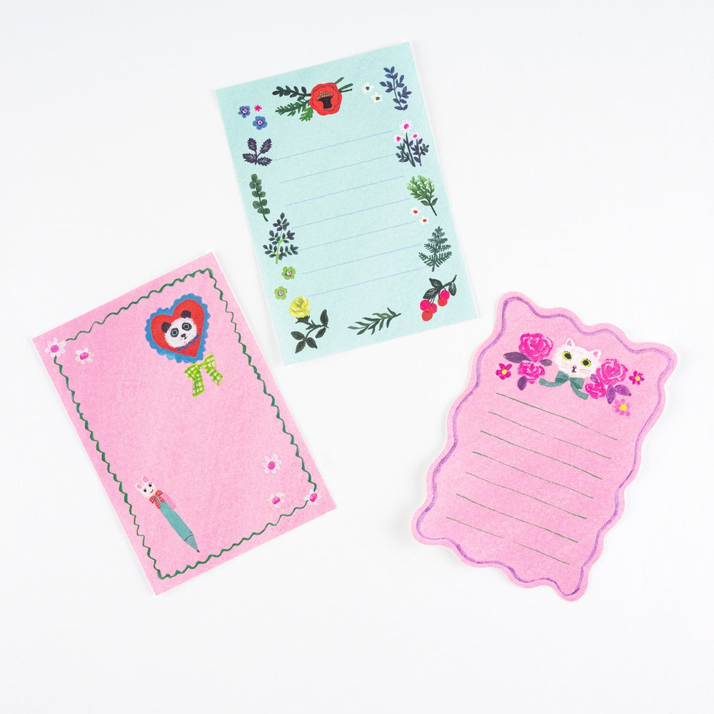 Yumi Kitagishi: White Cat’s Mini Letter Set · Hobonichi