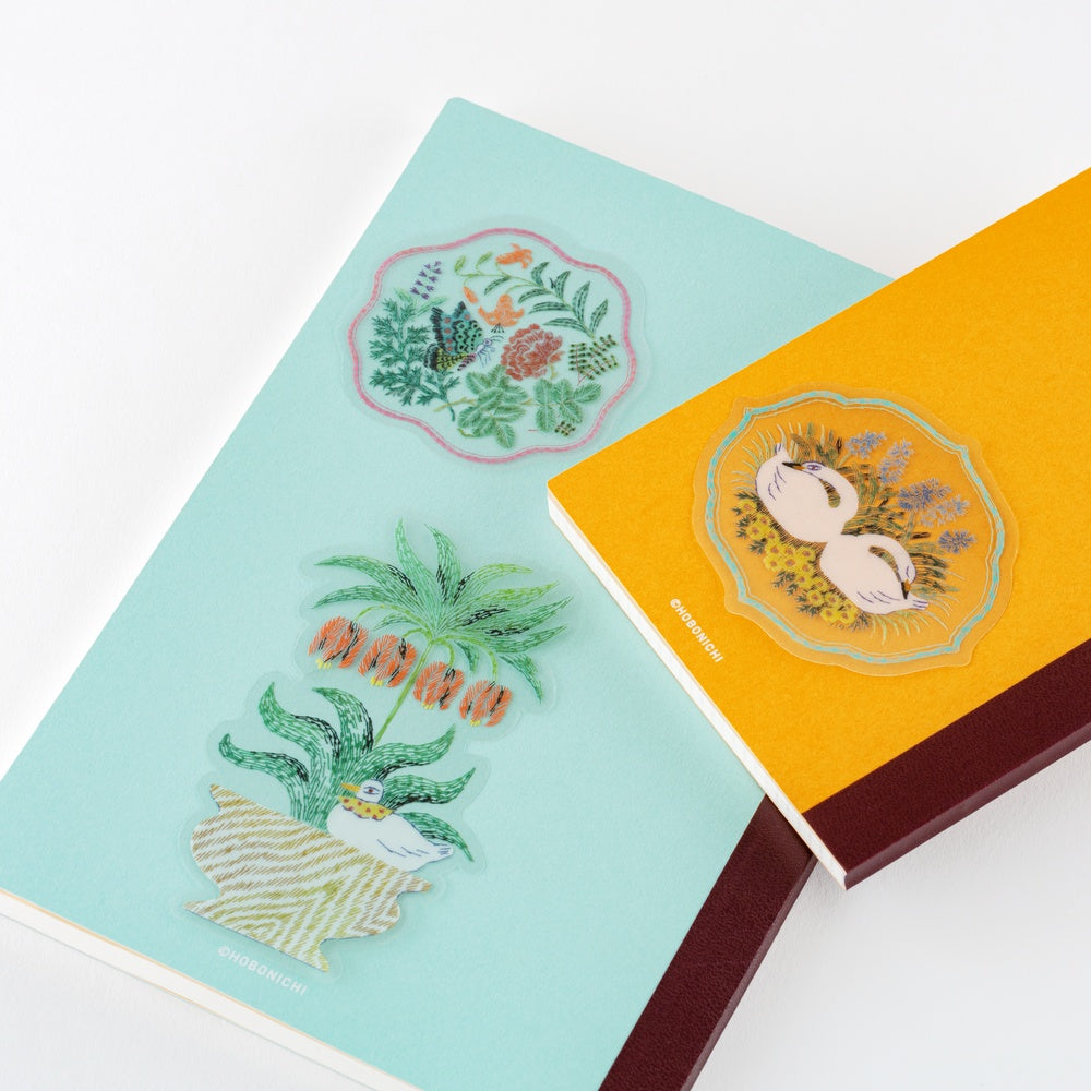 iyo okumi: Transparent Embroidery Sticker Set 《My Garden》 · Hobonichi