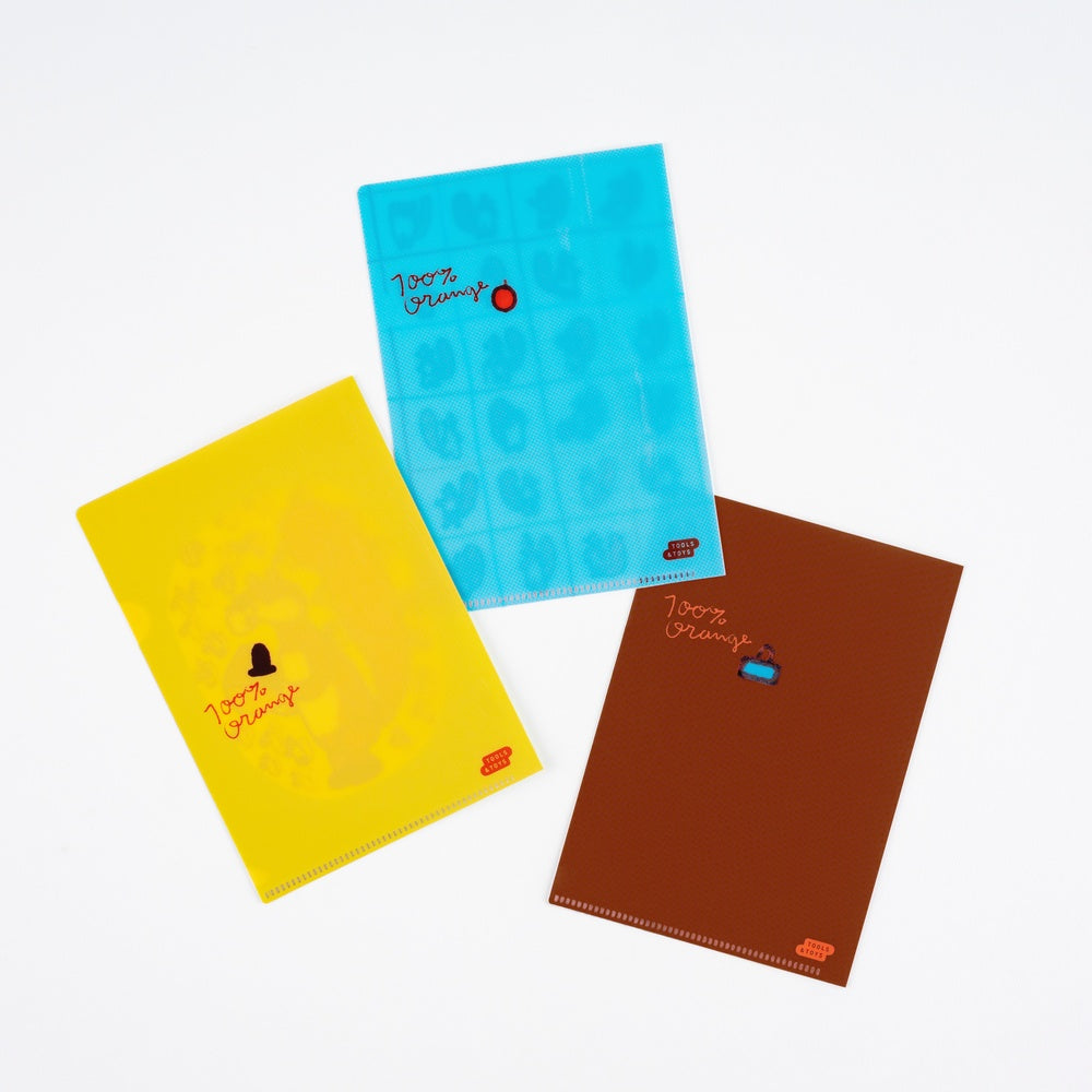 100%ORANGE: Squirrel’s Moving Day Folders《Set of 3 | A6 Size》 · Hobonichi